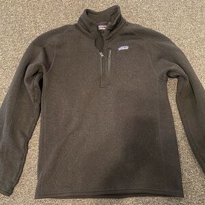 Patagonia Men's Zip Up Black Sweater